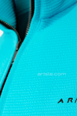 ARISLE Cyan Blue Quarter Zip Pull Over