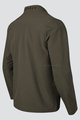 ARISLE Shark-Skin Titan Olive Golf Jacket