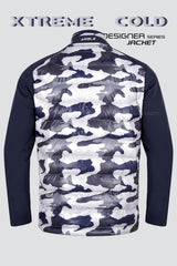 ARISLE DS Puffer Blue Camo Golf Jacket
