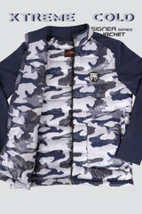 ARISLE DS Puffer Blue Camo Golf Jacket