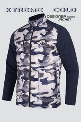 ARISLE DS Puffer Blue Camo Golf Jacket