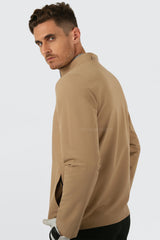 ARISLE Shark-Skin Titan Bronze Golf Jacket