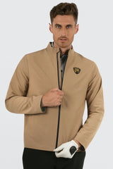 ARISLE Shark-Skin Titan Bronze Golf Jacket
