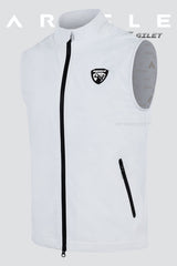 ARISLE Windtretch Classy White Golf Gilet