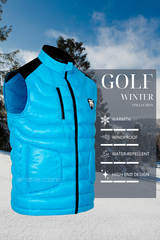 ARISLE Hybrid Winter Blue Golf Gilet