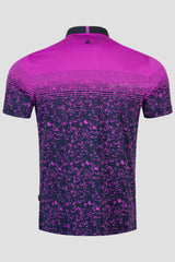 ARISLE Pro-Golfer Magenta Camo Graphic Golf Polo
