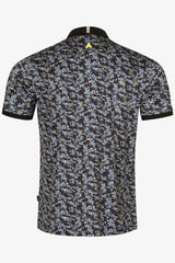 ARISLE Pro-Golfer Grey Camo Print Golf Polo