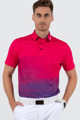 ARISLE Pro-Golfer Royal Fuchsia Golf Polo