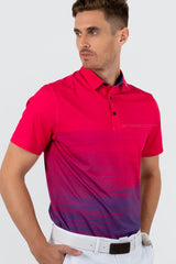 ARISLE Pro-Golfer Royal Fuchsia Golf Polo
