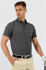 ARISLE A-CLASS Platinum Stripe Ash Grey Golf Polo