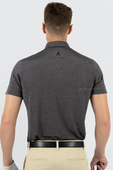 ARISLE A-CLASS Platinum Stripe Ash Grey Golf Polo