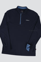 ARISLE LS COTFLEX Dark-Navy Golf Polo