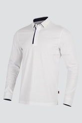 ARISLE LS COTFLEX Diamond-White Golf Polo