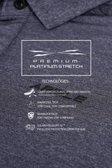 ARISLE A-CLASS Platinum Dark Berry Golf Polo