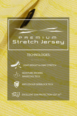 ARISLE Classy LS Lemon Yellow Golf Polo