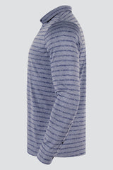 ARISLE Classy LS Smoke Blue Golf Polo