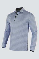 ARISLE Classy LS Ice Blue Golf Polo