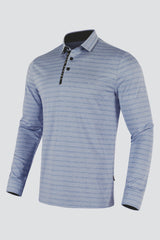 ARISLE Classy LS Ice Blue Golf Polo