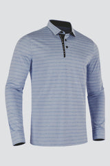 ARISLE Classy LS Ice Blue Golf Polo