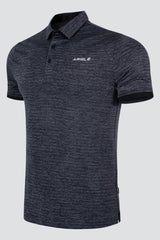 ARISLE Metalic Navy Golf Polo