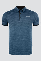 ARISLE Metalic Blue Golf Polo