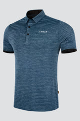 ARISLE Metalic Blue Golf Polo