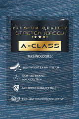 ARISLE Metalic Blue Golf Polo