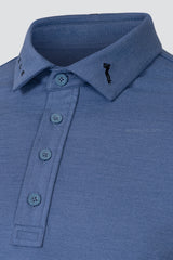 ARISLE LS Bossman Fall - French Blue Golf Polo