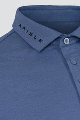 ARISLE LS Bossman Fall - French Blue Golf Polo