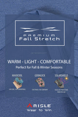 ARISLE LS Bossman Fall - French Blue Golf Polo