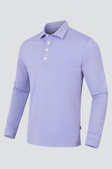 ARISLE LS Bossman Fall - Swiss Iris Golf Polo