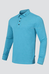 ARISLE LS Bossman Fall - Lake Blue Golf Polo