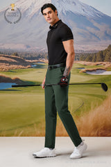 ARISLE Falcon Black Golf Polo