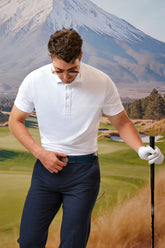 ARISLE Fox White Golf Polo