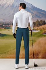 ARISLE LS Fox White Golf Polo