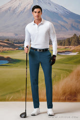 ARISLE LS Fox White Golf Polo