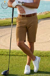 ARISLE Expresso Diamond Chip Shorts