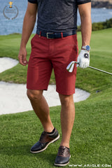 ARISLE Red Diamond Chip Shorts