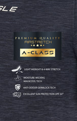 ARISLE Airstretch Smog Black Golf Polo