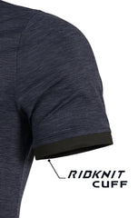 ARISLE Airstretch Smog Black Golf Polo