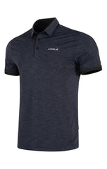 ARISLE Airstretch Smog Black Golf Polo