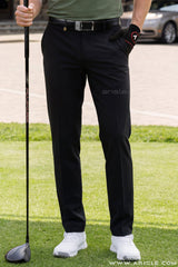 ARISLE New Elite Airflex Sleek Black Golf Pants