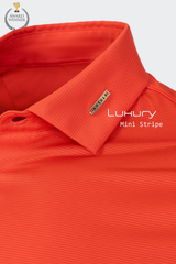 ARISLE Golf & Lifestyle Red Mini Stripe Polo