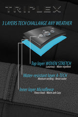 ARISLE Triplex Swing Black Golf Pants