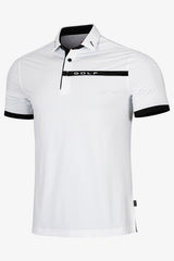 ARISLE Pro-Golfer Ice White Golf Polo