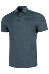 ARISLE A-CLASS Platinum Stripe Ash Blue Golf Polo
