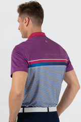 ARISLE Pro-Golfer Royal Magenta Golf Polo