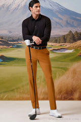 Arisle Friction Free Caramel Orange Golf Pants