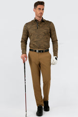 Arisle Friction Free Camel Gold Golf Pants