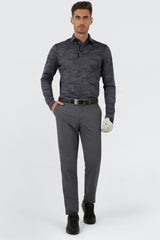 Arisle Friction Free Steel-Grey Golf Pants